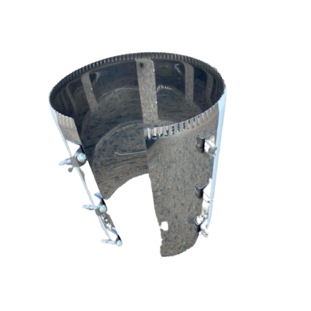 Хомут стяжной усиленный, нерж. ст. 430 в Гомеле