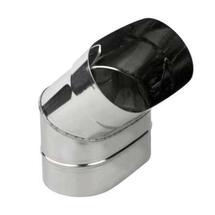 Колено овал. сечения (Отвод) 45 из нерж. ст. 304-1,0 мм, горизонт. купить в Гомеле