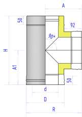Сэндвич-тройник 2ТР Феникс 90° в Гомеле