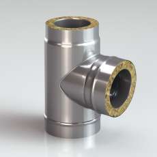 Сэндвич-тройник 90 из нерж. ст. 304-430 0,5-0,5 мм, утепл. 50 мм купить в Гомеле