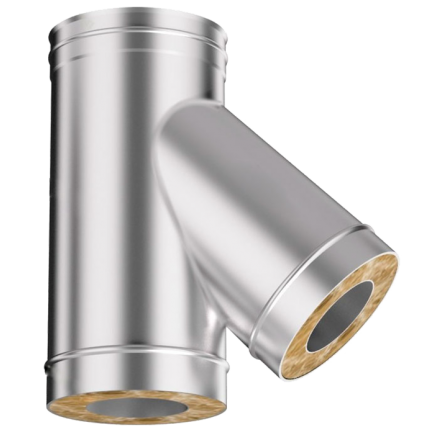 Сэндвич-тройник 45 из нерж. ст. 304-430 0,5-0,5 мм, утепл. 30 мм в Гомеле