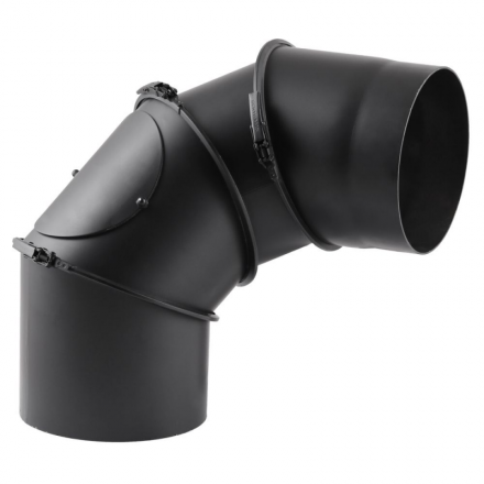 Дымоходное колено (отвод) KAISER PIPES (2мм) 4-сегментное, поворотное 180° в Гомеле