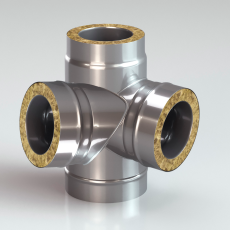 Четверник утепленный 90 из нержавейки фото в Гомеле