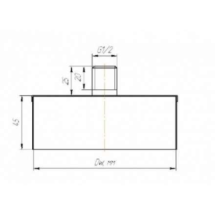 Заглушка с конденсатоотводом КПД ЧЕРНЫЙ в Гомеле