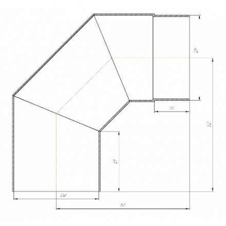 Отвод 90° КПД ЧЕРНЫЙ в Гомеле