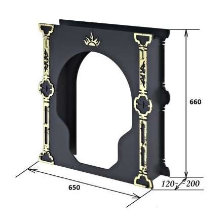 Портал Царь-печи средний стальной в Гомеле