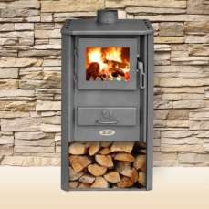 Печь-камин Blist Oganj LM стальная дверца красная фото в Гомеле