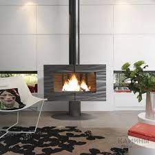 Купить Печь-камин Invicta Symphonia в интерьере чугунная в Гомеле в Гомеле