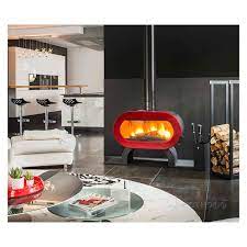 Купить Печь-камин Invicta Fifty Sur Pied в интерьере чугунная в Гомеле в Гомеле