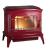 Купить Печь-камин Invicta Bradford красная эмаль в интерьере чугунная в Гомеле в Гомеле