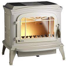 Купить Печь-камин Invicta Bradford белая эмаль в интерьере чугунная в Гомеле в Гомеле