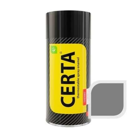 Термостойкая краска аэрозоль CERTA серебро 520 мл купить в Гомеле