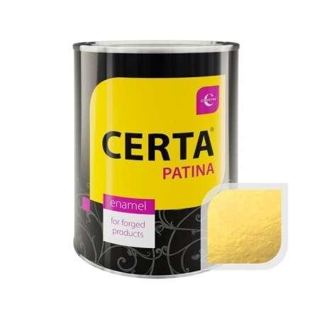 Термостойкая краска CERTA Патина Золото 0,08 кг купить в Гомеле