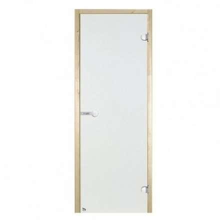 Дверь для бани стеклянная Harvia 7/19 коробка сосна, прозрачная в Гомеле