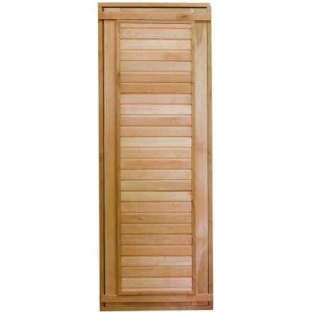 Дверь для бани ComfortProm 700x1900 ольха деревянная глухая с фольгой в Гомеле