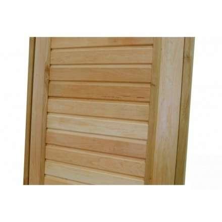 Дверь для бани ComfortProm 800x1900 ольха деревянная глухая с фольгой в Гомеле