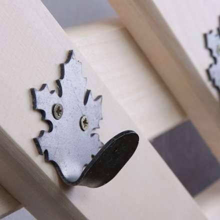 Вешалка Ромб с 5-ю железными кленовыми крючками в Гомеле