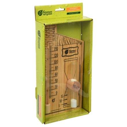 Термометр с песочными часами для бани и сауны 18036 в Гомеле