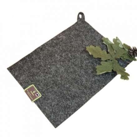 Коврик для бани и сауны, 30 х 40 см, войлок серый Б42030 купить в Гомеле