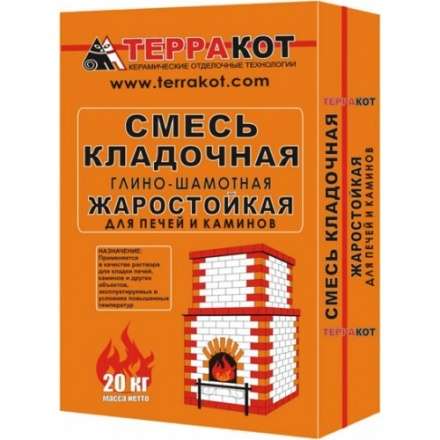 Смесь кладочная глино-шамотная 20кг в Гомеле