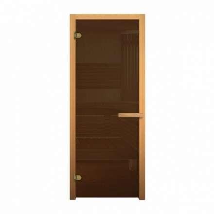 Стеклянная дверь для бани Fireway бронза 1900*700 (стекло 8 мм, 2 петли) купить в Гомеле