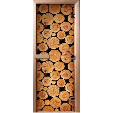 Дверь для сауны Doorwood с фотопечатью A043 1900x700 в Гомеле