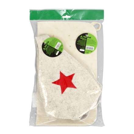 Набор из двух предметов (Шапка Будёновка белая, коврик) 41128 в Гомеле