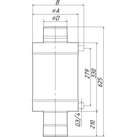 Теплообменник Термофор КОСТАКАН 8 л самоварного типа в Гомеле