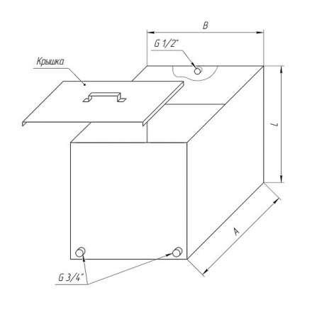 Бак Ferrum Комфорт для теплообменника 90 л в Гомеле