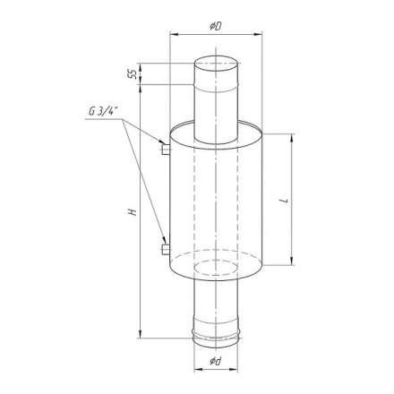 Бак Ferrum Комфорт для печи с водяным контуром 7 л в Гомеле