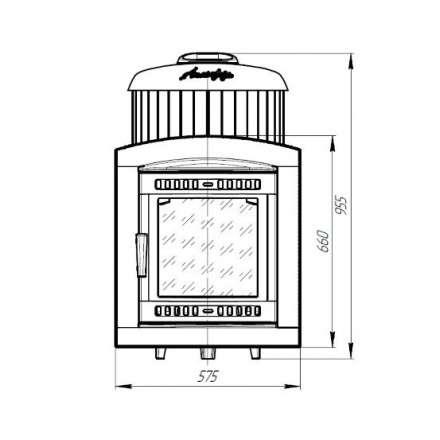Печь банная ProMetall Атмосфера L в ламелях Окаменевшее дерево в Гомеле