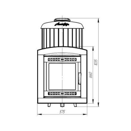 Печь банная ProMetall Атмосфера XL в ламелях Окаменевшее дерево в Гомеле