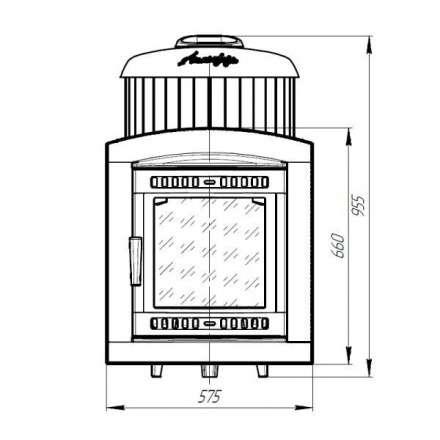 Печь банная ProMetall Атмосфера L+ в ламелях Жадеит наборный рисунок в Гомеле