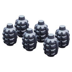 Комплект чугунного заряда (граната) 6шт фото Комплект чугунного заряда (граната) 6шт купить в Гомеле