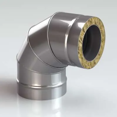 Сэндвич-Колено (Отвод) 90 304/430-0,8, изол. 50 мм в Гомеле