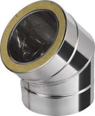 Сэндвич-Колено (Отвод) 45 304/430 0.8, изол. 50 мм купить в Гомеле