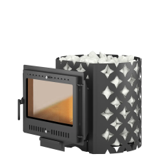 Чугунная печь для бани ЭТНА 24 (Панорама) "М" Амазонка бай фото в Гомеле