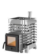 Печь для бани Везувий ASTON 12 INOX стекло Амазонка бай фото в Гомеле