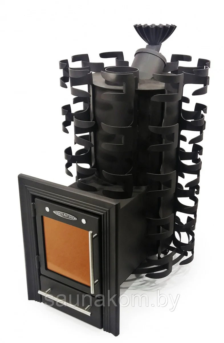 Печь для бани Семирамида Inox Люмина антрацит Амазонка бай фото в Гомеле