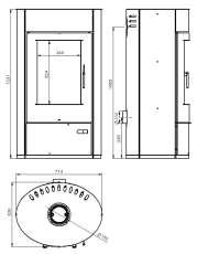 Купить стальной камин с шамотом Дунай-аква АОТВ -9.03 в Гомеле фото в Гомеле