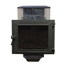 Печь Пегас 16 панорама в камне змеевик в Гомеле