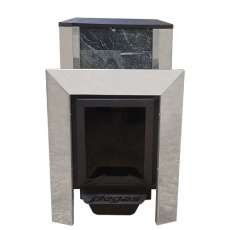 Печь Пегас 16 нерж со стеклом в камне змеевик в Гомеле