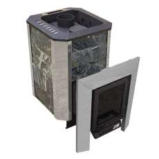 Печь Пегас 16 нерж со стеклом в камне змеевик в Гомеле