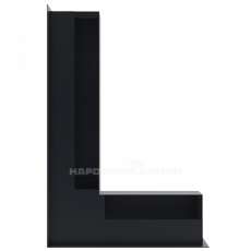 Решетка люфт угловая левая 400х600х90 (графит) в Гомеле