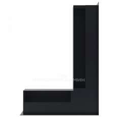 Решетка люфт угловая правая 547х766х90 (черная) в Гомеле