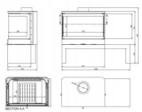 Печь-камин KFD STO MAX 14 3F Амазонка бай фото в Гомеле