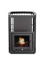 Купить стальную печь для бани KRONOS ГИГАНТ 24 ВС ПАНОРАМА Амазонка бай фото в Гомеле