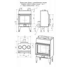 Топка каминная ТКТ 10.0-02 (в модификации FENIX 1) в Гомеле