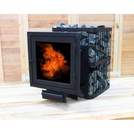 Печь банная ComfortProm СТАЛЬ 8 мм панорама 16 м3 в Гомеле