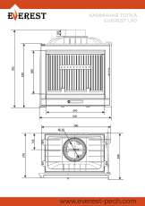 Каминная топка EVEREST U10 в Гомеле